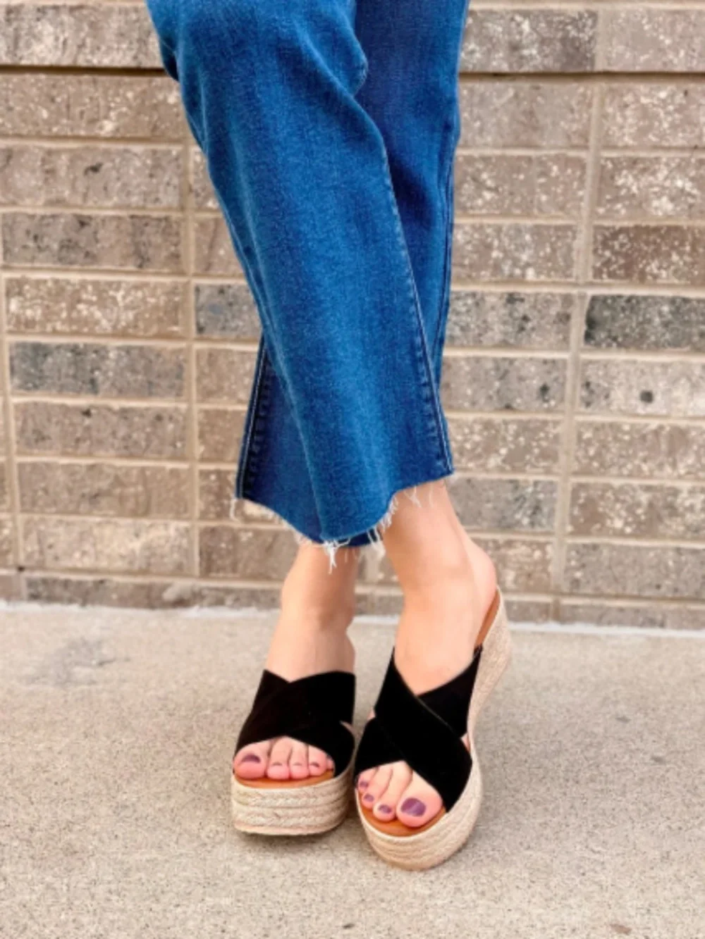 Cordani Bella Wedge Sandal in Black